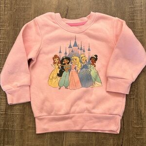 Toddler Pink Princess Sweatshirt with Castle Graphic